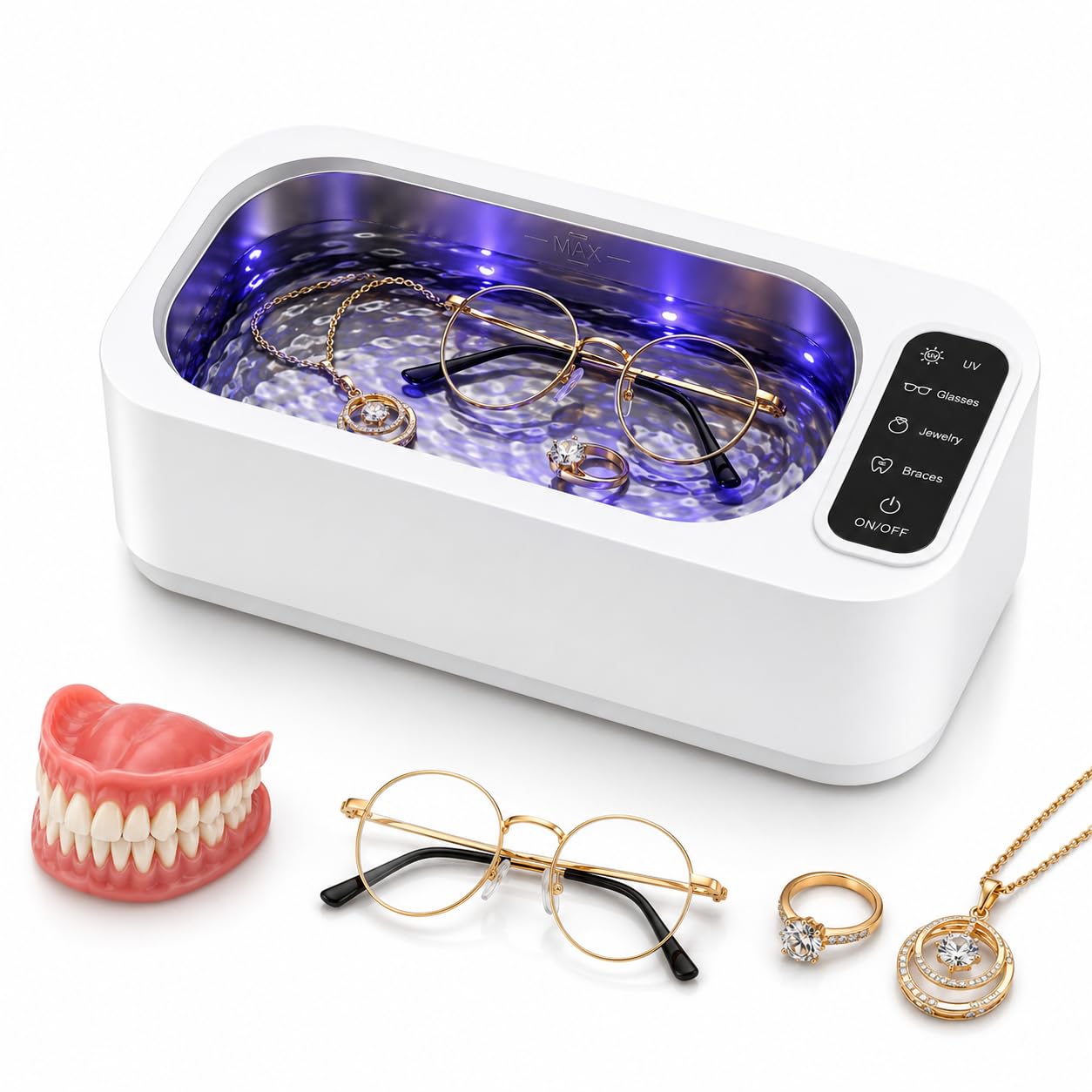 WERUSUT Ultrasonic Jewellery Cleaner with UV Light